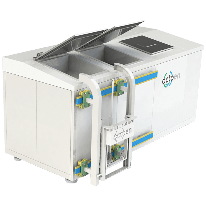 Máquina industrial para compostaje de residuos orgánicos