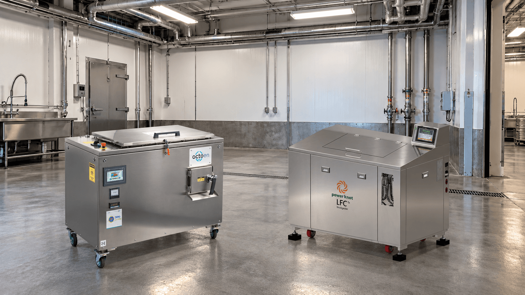 Industrial composting machine versus aerobic food waste biodigester: on-site organic waste treatment comparison